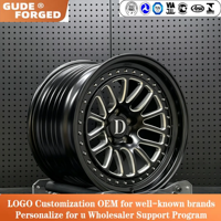 Jantes GUDE forgées personnalisées pour la course de dragster, 15, 17, 18 pouces, avec système Beadlock, 5x120/5x112/5x114.3/6x139.7 pour BMW, Chevrolet, Corvette, Ford