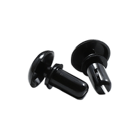 Clip de fixation en nylon noir sans outil pour coque arrière de téléviseur, rivet à pression en plastique pour électronique grand public
