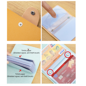 Portefeuille tendance : Porte-cartes de crédit en cuir élégant pour 24 cartes - Abordable et élégant - Product Image 4