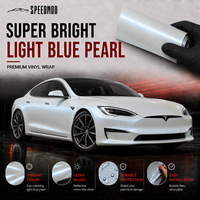 Film de protection SPEEDMOD TPU PPF bleu perle brillant auto-réparant 7,5 mil pour voiture, 1,52 m x 15 m, vente en gros usine