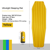 Matelas de Camping Gonflable en TPU pour le Camping Matelas de Couchage Imperméable, Ultraléger, Auto Gonflable, Matelas Pneumatique