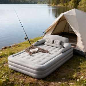 Portable Foldable <b>Camping</b> <b>Inflatable</b> <b>Mattress</b> Self-Inflating <b>Double</b> Lightweight Air Bed for Living Room Travel - Product Image 1