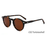 CO1082S Rétro Rond Vintage Acétate Classique Lunettes De Soleil En Gros Lunettes De Vue Cadres Unisexe Lunettes De Soleil En Gros Lunettes De Soleil
