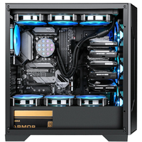 Boîtier PC Gaming AntarcChill Factory avec filtre anti-poussière amovible, boîtier PC OEM, boîtier PC Full Mid Tower avec ventilateurs ARGB