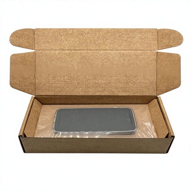Factory Wholesale Customize Universal Corrugated Board Rectangular Mobile Phone Shipping Box for Consumer Electronics Protective
