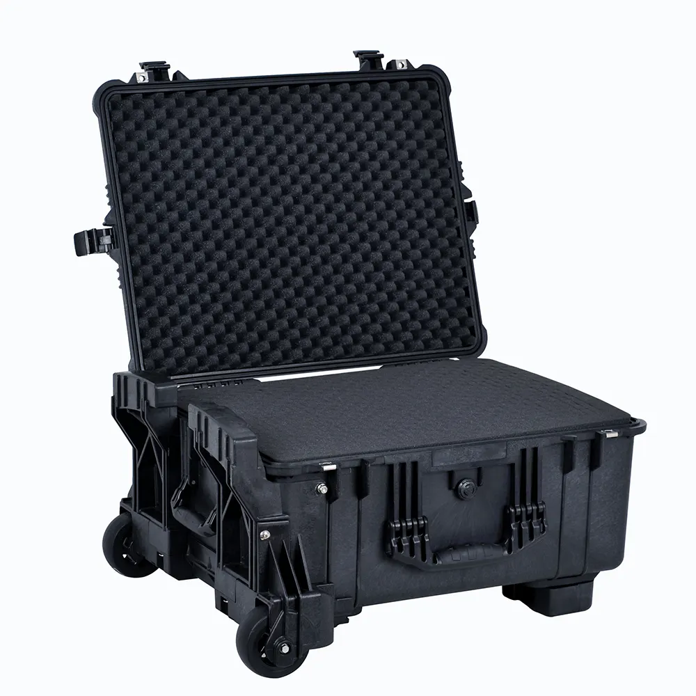 Hot Sale Ip67 Waterproof Shockproof Wheeled Trolley EVA Plastic Hard Case Dustproof Display OEM Foam Tool Case