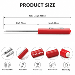 ไขควงพกพาพร้อมด้ามจับหลากสีสัน โลโก้สั่งทำได้  พร้อมไขควงสองหัว - Product Image 4