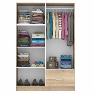 <span class=keywords><strong>Armoire</strong></span> d'angle moderne <span class=keywords><strong>en</strong></span> bois mélaminé à 4 portes pour chambre à coucher Nouveau modèle de placard à vêtements <span class=keywords><strong>en</strong></span> bois avec design élégant pour un usage domestique - Product Image 4