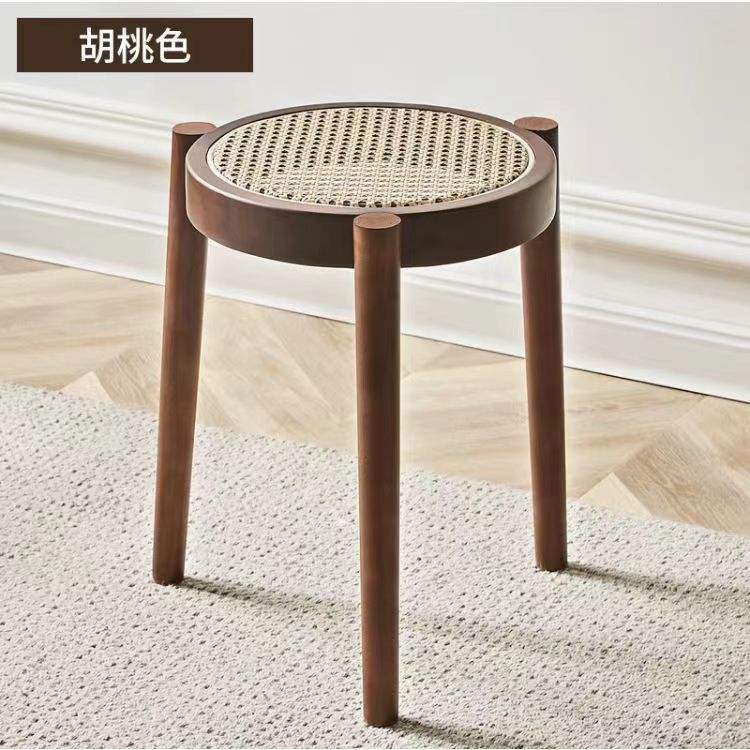 round walnut color rubber wood