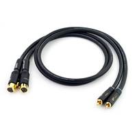 ATAUDIO 6N OFC Cobre RCA Cable de audio 2 RCA 2 RCA Coaxial Micrófono Monitor HIFI Estéreo Amplificador DAC TV Macho PVC