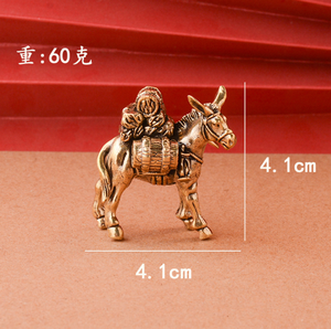Statuetta di asino in ottone spedizione in stile Vintage antica scultura di asini all'ingrosso artigianato - Product Image 4
