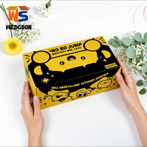 Boîte d'emballage en carton personnalisée avec impression de logo, bande détachable, boîtes d'expédition en carton ondulé, fermeture rapide, pelable - Product Image 2