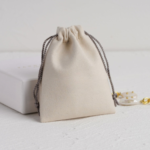 Custom Logo Luxury Microfiber Lightweight <b>Drawstring</b> Bags for <b>Bracelet</b> Packaging Jewelry Pouch Gift Packaging - Product Image 2