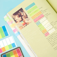 Bas prix usine quantité minimale de commande design personnalisé coloré notes autocollantes transparentes indice de film pet post auto-adhésif