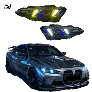 ไฟหน้า LED รุ่น JY สำหรับรถยนต์ซีรีส์ 4 G22 M3 G80 M4 G82 ปี 2021-2024 แบบ Snake Eyes สีเหลือง ขาว และเหลืองอำพัน พร้อมไฟ DRL แบบเสียบปลั๊กใช้งานได้ทันที - Product Image 1