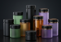 Bouteille d'emballage hermétique anti-odeur à double étanchéité en plastique de qualité alimentaire avec bouchon CR résistant aux enfants pour pot de poudre