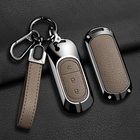 Étui de protection pour clé de voiture en alliage de zinc et cuir de haute qualité pour Leapmotor T03 S01 C11 C01, porte-clés et accessoires