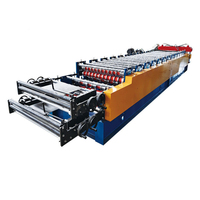 Machine de formage de tôles métalliques entièrement automatique à double couche pour la fabrication de panneaux de toiture