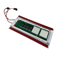 Interrupteur tactile DC24V avec affichage de la température et de l'heure, contrôle de la luminosité et anti-buée pour miroir de salle de bain intelligent