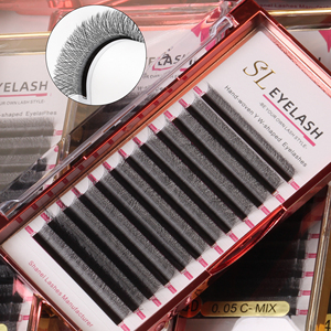 Cheap <strong>Price</strong> 5d W Shape 0.07mm Eyelash Extensions Russian Premade Fans Volume <strong>Lashes</strong> 3d 4d 5d Clover W Eyelashes <strong>Lash</strong> Extensions - Product Image 6
