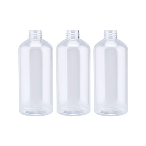 Botellas de Plástico Transparentes Vacías de 100 ml, 200 ml, 250 ml, 300 ml, 400 ml, 500 ml, 1000 ml, Redondas, Tipo <span class=keywords><strong>Bala</strong></span>, para Champú y Loción, con Tapas de Disco Abatibles - Product Image 4