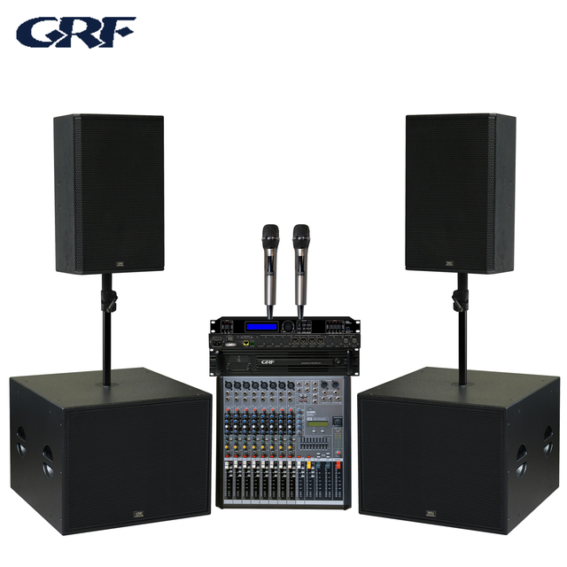 Hot Professional 15 Inch Line Array Speakers 18 Inch Subwoofer Wood Audio Speaker Sound System for Outdoor 500 Party Events
