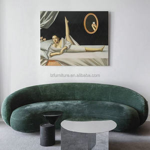 Sofá Curvo Italiano de Lujo, Diseño de Alta Gama, Muebles Personalizados para Sala de Estar, Sofá de Tela - Product Image 4