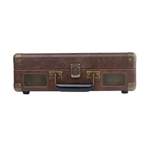 Gramophone Retro Vinyl Turntable Avec Haut-parleurs Intégrés Blue Tooth USB SD 3.5mm AUX In Portable Briefcase Record Player - Product Image 5