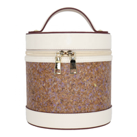 Sac à main rigide personnalisé ODM avec fermeture éclair, en cuir végétal naturel pressé à chaud, écologique, pour femme, usage quotidien, améliorable