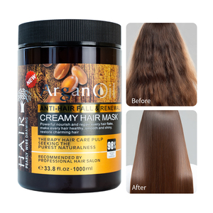 Mascarilla Capilar Hidratante y Suavizante para Cabello Rizado con Logotipo Personalizado OEM, Mascarilla Capilar de Queratina con Aceite de Argán Natural - Product Image 6