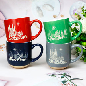 Taza de Café de Cerámica con Grabado Láser Personalizado de Recuerdo de la Ciudad de <span class=keywords><strong>Barcelona</strong></span> - Product Image 1