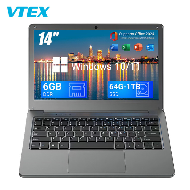 14.1 Inch N3350 Processor Notebook Computer Ultra Thin Lightweight Win11 Portable Economical Laptops Brand New for Student
