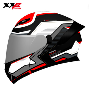Casque de moto intégral XXP HELMETS ICONIC PREMIUM, coque en ABS, design graphique, visière transparente, style iconique premium - Product Image 1