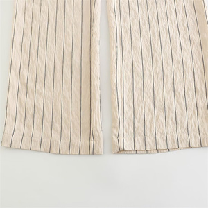 <span class=keywords><strong>Pantaloni</strong></span> TAOP&ZA 2023 Nuovi <span class=keywords><strong>Pantaloni</strong></span> da <span class=keywords><strong>Donna</strong></span> Eleganti Versatili a Vita Alta Slim Fit a Righe Dritti Casual 5247022 - Product Image 4
