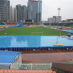 Piscine <span class=keywords><strong>Intex</strong></span> Extérieure Durable, Cadre Mobile en PVC, Design Rectangulaire ou Rond pour Enfants - Product Image 2