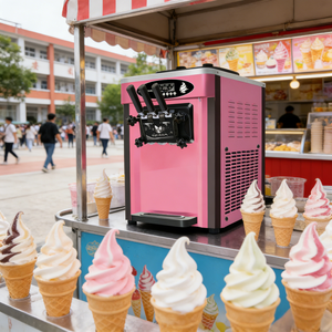 Machine à crème glacée molle professionnelle pour restaurants de restauration rapide et équipement de cuisine - Product Image 1