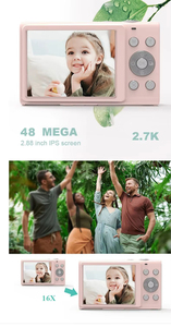 16x Zoom HD 48MP Appareil Fotos Cemra Imagen <span class=keywords><strong>Camara</strong></span> Mini <span class=keywords><strong>Pocket</strong></span> Digital Photo Shooting Cámara Hecho en China - Product Image 6