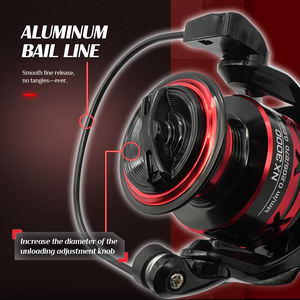 ROOBLINOS-<span class=keywords><strong>Moulinet</strong></span> de pêche RNX ultraléger métal 5.2:1 rapport de vitesse 1000-7000 eau salée <span class=keywords><strong>ou</strong></span> eau douce 12kg max. - Product Image 5