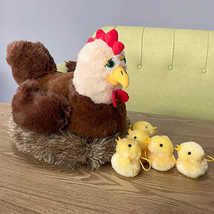 Jouets en peluche : un nid de poussins mignons, poupées en peluche, cadeaux éducatifs amusants pour enfants, poule en peluche, jouets en peluche personnalisés très demandés - Product Image 2