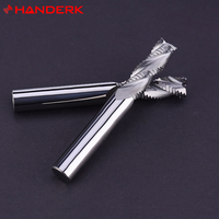 HANDERK Fabricant chinois – Ensemble de fraises de dégrossissage HRC55, 4 fraises en carbure de tungstène AlTiN pour usinage brut, OEM/ODM disponible pour CNC