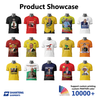 T-shirt de campagne en tissu piqué, impression personnalisée, manches courtes, confortable, OEM ODM, économique