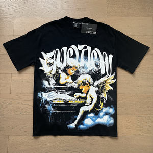 Nouvelle Arrivée T-shirt Homme 100% Coton de Qualité Supérieure Motif Emotions Mixtes Streetwear Imprimé Graphique Coupe Oversize - Product Image 6