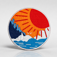 Patch brodé personnalisé en tissu 3D avec logo en relief, badges tissés, patchs à coudre ou thermocollants pour vêtements, patch brodé personnalisé à presser à chaud