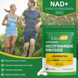 Hatmanlabs 80 Capsules Resveratrol Liposomal Nicotinamid Riboside Nad Capsules <strong>Dietary</strong> <strong>Supplements</strong> Boost Immune Nad+ Capsules - Product Image 2