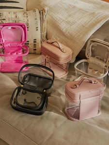 Tùy chỉnh rõ ràng <span class=keywords><strong>Train</strong></span> trường hợp với <span class=keywords><strong>Top</strong></span> ngăn trong màu đen đồ dùng cá nhân rõ ràng PVC túi rộng rãi mỹ phẩm trường hợp Organizer cho cô gái phụ nữ - Product Image 5