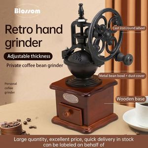Wooden Classical Portable Hand Manual Wood Coffee Mill <b>Grinder</b> for Home Use and Travel - Product Image 5