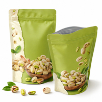 Op maat gemaakte voedselverpakkingen, staande pouches van aluminiumfolie voor kruiden, popcorn, amandelen, pistachenoten, cashewnoten, koekjes, voedselverpakkingen van Mylar, notenverpakkingen.