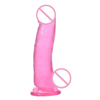 Gode coloré avec ventouse jouets érotiques gelée douce peau noire gode en plastique en caoutchouc super gros masturbateur Dong