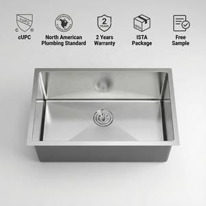Fregadero <span class=keywords><strong>de</strong></span> <span class=keywords><strong>Cocina</strong></span> <span class=keywords><strong>de</strong></span> una Sola Tina Anti-Ruido, Fabricante <span class=keywords><strong>de</strong></span> Fregaderos <span class=keywords><strong>de</strong></span> <span class=keywords><strong>Cocina</strong></span> <span class=keywords><strong>de</strong></span> 812*457*254 mm, 32 Pulgadas, Fregadero <span class=keywords><strong>de</strong></span> <span class=keywords><strong>Cocina</strong></span> Bajo Encimera <span class=keywords><strong>de</strong></span> Acero Inoxidable 304, Hecho a Mano - Product Image 2