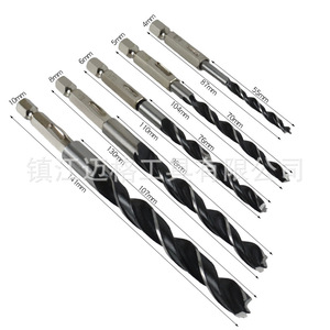5Pc Hex Shank <b>Wood</b> <b>Drill</b> <b>Bits</b> 4 5 6 8 10mm Spiral Steel For Drilling And Reaming - Product Image 1